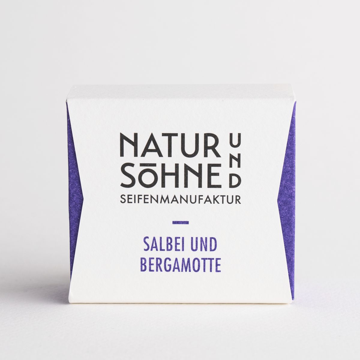 Naturseife Salbei und Bergamotte, verpackt